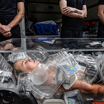 Death by Plastic (Funeral Procession), New York City, 2021