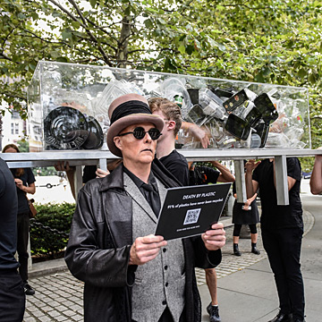 Death by Plastic (Funeral Procession), New York City, 2021