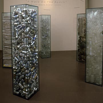 FRESH KILLS: A Walk on the Beach, (Installation view), Snug Harbor Cultural Center, NY, 2001