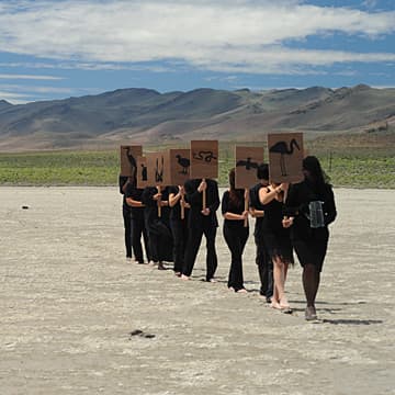 Funeral Procession for a Dead Lake, Winnemucca Lake, NV, 2010