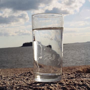 Glass (Rain Water Collection on Nothingness), Maine, 2002